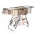 SONGMICS Clothes Airer, Foldable Drying Rack with Adjustable Wings Clothes Horse, Black White & Silver £29.22