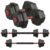 SONGMICS Dumbbell Sets – 10 kg, 20 kg, 30 kg Weights Each with Connecting Bar, Hexagon, Adjustable – Sold/Shipped by SONGMICS HOME UK