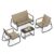 SONGMICS Garden Furniture Set, 2 Rocking Chairs, Table, Loveseat – Shipped / Sold by SONGMICS HOME UK