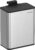 SONGMICS Hanging Kitchen Bin, 2.1-Gallon (8 L) Steel Trash Bin with Lid for Food Waste, Cabinet Door Hanging or Wall-Mounted with Hooks, for Under Sink, Bathrooms, Metallic Silver LTB810E08