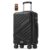 SONGMICS Hard Shell Suitcase, ABS Luggage Trolley with TSA Lock, 4 Double Spinner Wheels with Strap, Cabin Suitcase 55 cm, in Black