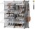 SONGMICS Interlocking Shoe Rack, Plastic Shoe Storage Cabinet, 6-Slot Modular Storage Organiser Unit, 30 x 40 x 30 cm for Each Slot, with Doors, Steel Frame, Plastic Panels, Slate Grey LPC033G01