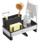 SONGMICS Kitchen Sink Caddy Tidy, Stainless Steel, with Sponge Holder – Sold by SONGMICS HOME UK / FBA