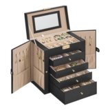 SONGMICS Large Jewellery Box 5 Tiers, 4 Drawers,