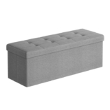 SONGMICS MAZIE Collection – Storage Ottoman Bench 110cm, Easy Assembly