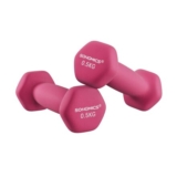 SONGMICS Set of 2 Hex Dumbbells with Neoprene Coating, 0.5kg