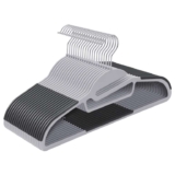 SONGMICS Set of 20 Plastic Hangers, Non-Slip, Space-Saving, 41 cm Long