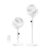 SONGMICS Standing Fan for Bedroom, 20 dB Quiet Pedestal Fan with Remote (White)