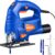 SORAKO Jigsaw 600W Corded Electric Jig Saw for DIY, Worktops & Laminate 800-3000SPM 6 Variable Speeds, 3 Orbital Settings, 45 Bevel Cut, Tool-Free Blade Change, 60mm Wood Cutting Depth