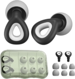 SSKHE Sleep Noise Cancelling Ear Plugs 38db, Reusable Soft Silicone Ear Inserts, Hearing Protection Ear Buds with 3 Sizes Ear Tips Suitable for Studying, Sleeping, Snoring, Travel, Work