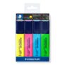 STAEDTLER 364 WP4 Textsurfer Classic Highlighter – Assorted Colours (Pack of 4)