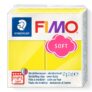 STAEDTLER 8020-10 FIMO Soft Oven-Hardening Polymer Modelling Clay – Lemon (1 x 57g Block)