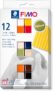 STAEDTLER 8023 C12-4 FIMO Soft Oven-Hardening Polymer Modelling Clay – Assorted Natural Colours (Pack of 12 x 25g Blocks)