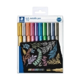 STAEDTLER 8323 Metallic Marker Pens, 10 Colours, 12 Mm