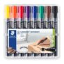 STAEDTLER Lumocolor Permanent Marker, Chisel Tip, 2-5mm, Pack of 8