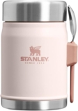STANLEY 1913 Classic Food Jar With Spork 0.4L – Rose Quartz Keeps Cold 7 Hours – With Spork – Leakproof – Dishwasher Safe – BPA-Free Stainless Steel Food Jar