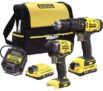 STANLEY FATMAX FatMax V20 Cordless Combi Drill and Impact Driver Set with 2 Batteries 1 Battery by Claim