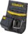 STANLEY Leather Tool Belt Pouch, Double Pocket Storage Organiser, Hammer Loop, 1-96-181