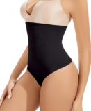 SURE YOU LIKE Tummy Control Thong Shapewear for Women High Waisted Body Shaper String Seamless Slimming Underwear Panty