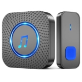 SURFOU Wireless Doorbell, 1,300ft Long Range Battery Operated, with 55 Melodies