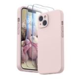 SURPHY iPhone 14 Case with Screen Protector, Pink Sand