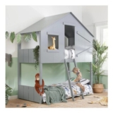Safari Grey Wooden Bunk Bed Frame
