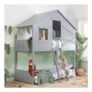Safari Grey Wooden Bunk Bed Frame