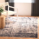 Safavieh Modern Abstract Indoor Woven Rectangle Area Rug, Adirondack Collection, ADR207, in Gold / Navy, 91 X 152 cm