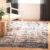 Safavieh Modern Abstract Indoor Woven Rectangle Area Rug, Adirondack Collection, ADR207, in Gold / Navy, 91 X 152 cm