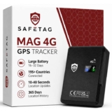 SafeTag Mag 2G Rechargeable & Magnetic GPS Tracker – w/voucher – Sold by SafeTag FBA