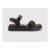 Sage Buckle Detail Platform Sandals Black