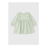 Sage Green Floral Dress (Newborn – 23mths