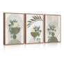 Sage Green Plant Canvas Wall Art Set of 3