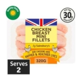 Sainsburys 320g Chicken Breast Mini Fillets