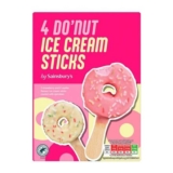 Sainsburys 4 X 55ml Donut Ice Cream Sticks