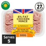 Sainsburys 500g British 6% Fat Chicken Mince Nectar Price