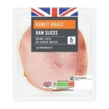 Sainsburys 6 Honey Roast Ham Slices 120g (Nectar)