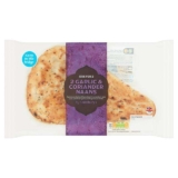 Sainsburys Indian Garlic & Coriander Naan 260g / Sainsburys Indian Plain Naan x2 260g ( Nectar Price)