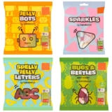 Sainsburys Jelly Bots 70g / Sparkles 70g / Spelly Jelly Letters 70g / Bugs & Beetles 70g
