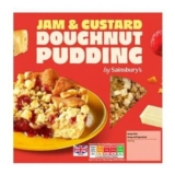Sainsburys Loaded 370g Jam & Custard Doughnut Dessert