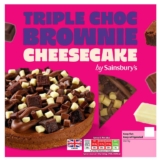 Sainsburys Loaded 550g Triple Choc Brownie Cheesecake (Nectar Price)