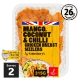 Sainsburys Mango, Coconut & Chilli Chicken Breast Sizzlers 315g – Nectar Price