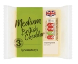 Sainsburys Medium British Cheddar 220g – In-store, Chapelford