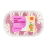 Sainsburys Mixed Berry Sorbet & Vanilla Flavour Ice Cream 900ml