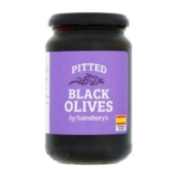 Sainsburys Pitted Black Olives 340g (150g)