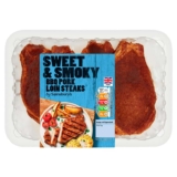 Sainsburys Sweet & Smoky BBQ Pork Loin Steaks 440g – nectar card