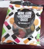 Sainsburys Wine Gum Liquorice Duo 200g