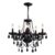 Saint Mossi Black Crystal 5-Light Chandelier