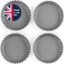Salter Essentials Fluted Tart Tin Set, 4 Pack Mini 8.5 Cm