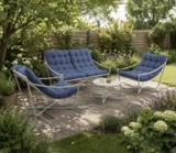 Samba Steel Lounge Set Navy